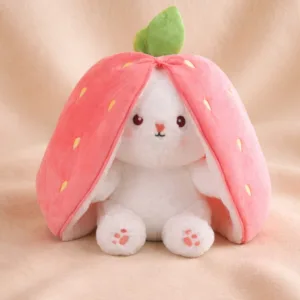 Majexia Strawberry Bunny Plush Toy