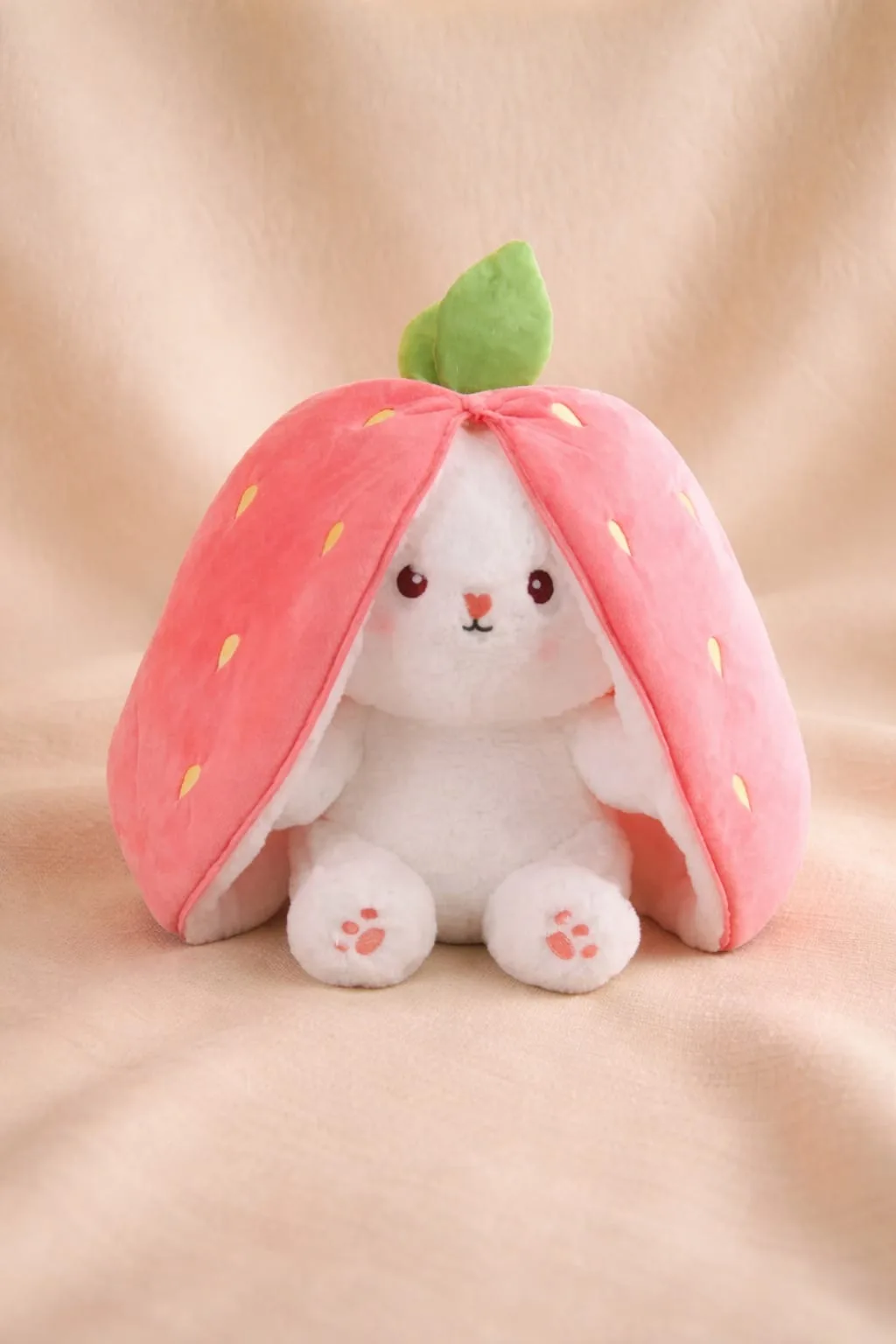 Majexia Strawberry Bunny Plush Toy